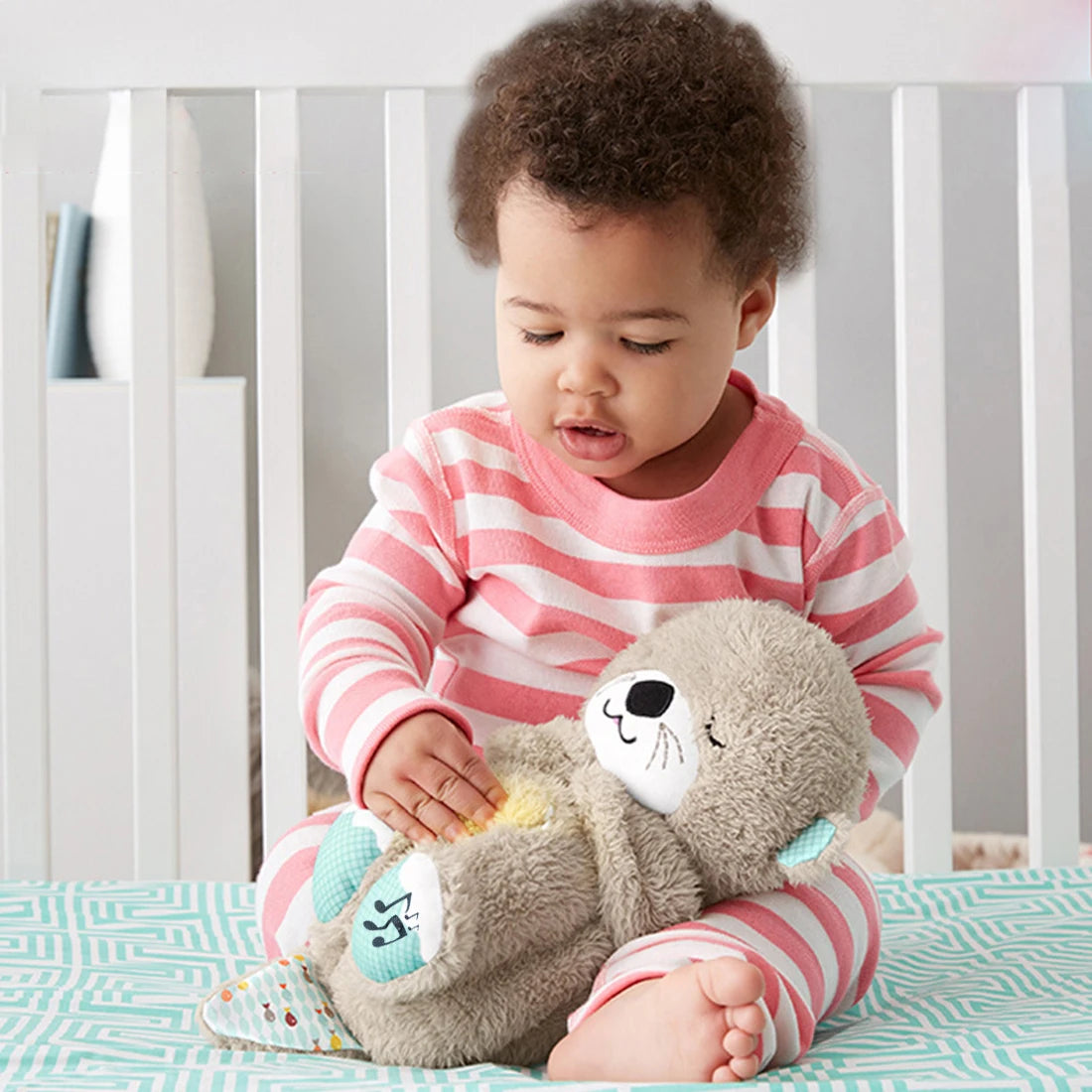 Musical Plush Otter for Babies and Kids