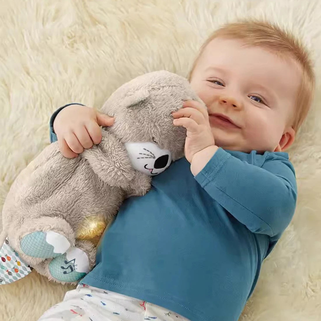 Musical Plush Otter for Babies and Kids