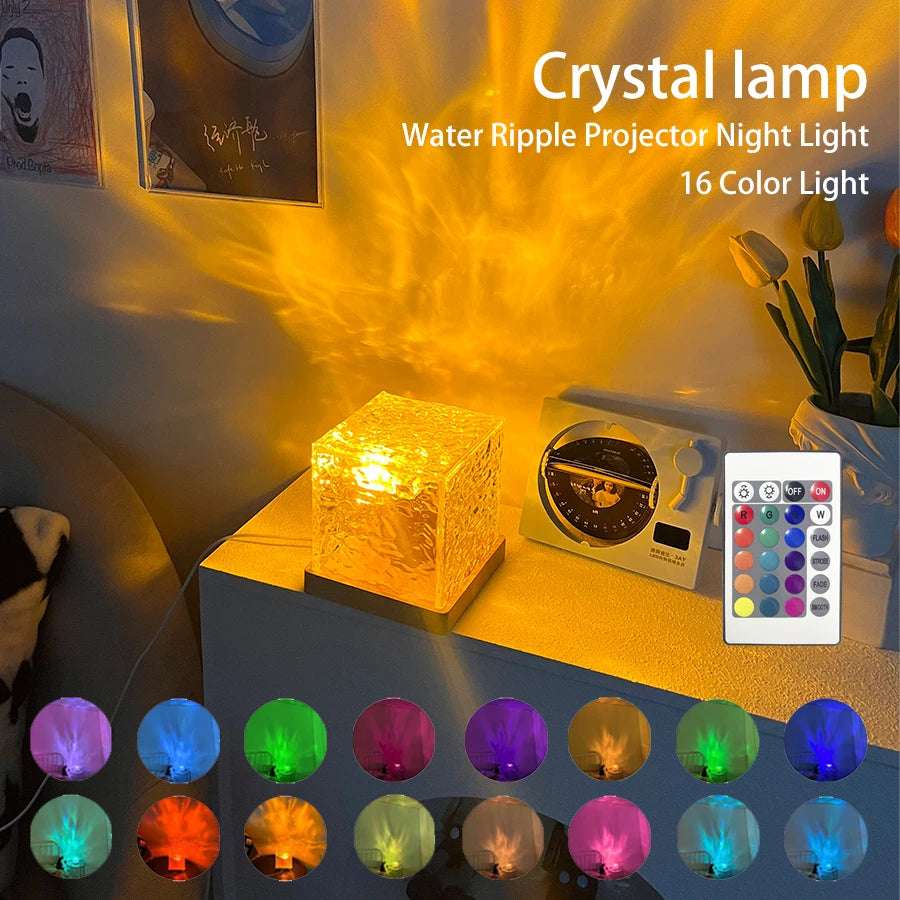 16 color water ripple projector